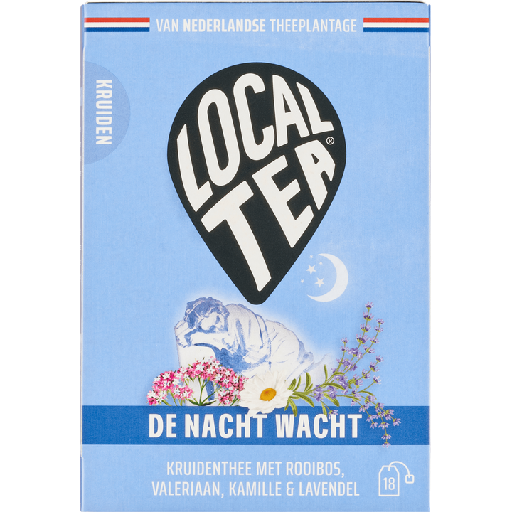 De Nacht Wacht Kruidenthee met Rooibos, Valeriaan, Kamille & Lavendel
