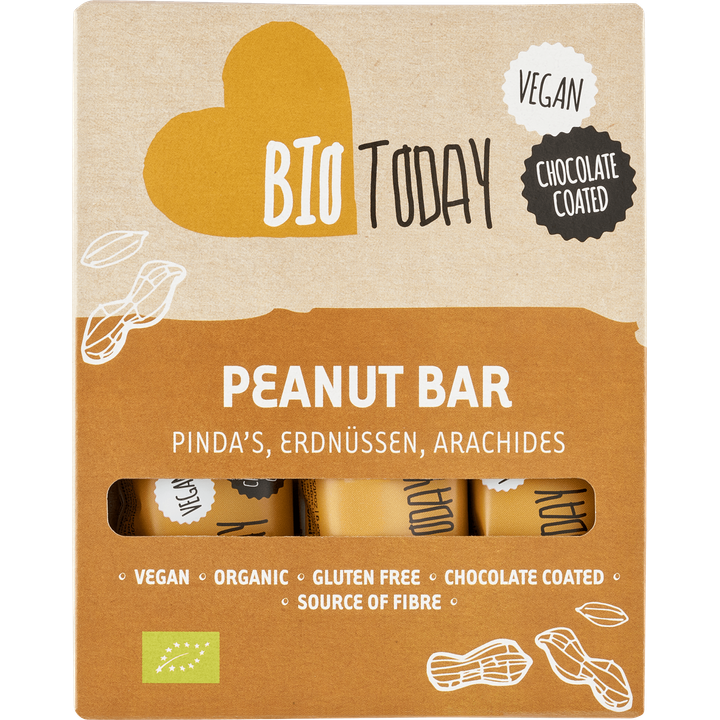 BioToday Vegan Chocolate Coated Bar Pinda's 3 x 40 g
