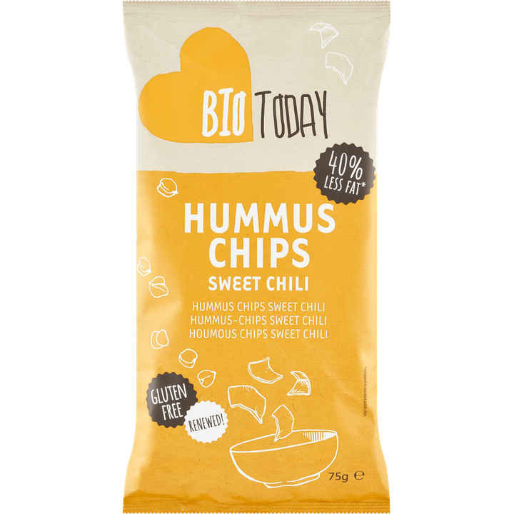 BioToday Hummus Chips Sweet Chili 75 g