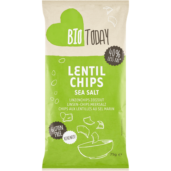 BioToday Linzenchips Zeezout 75 g 