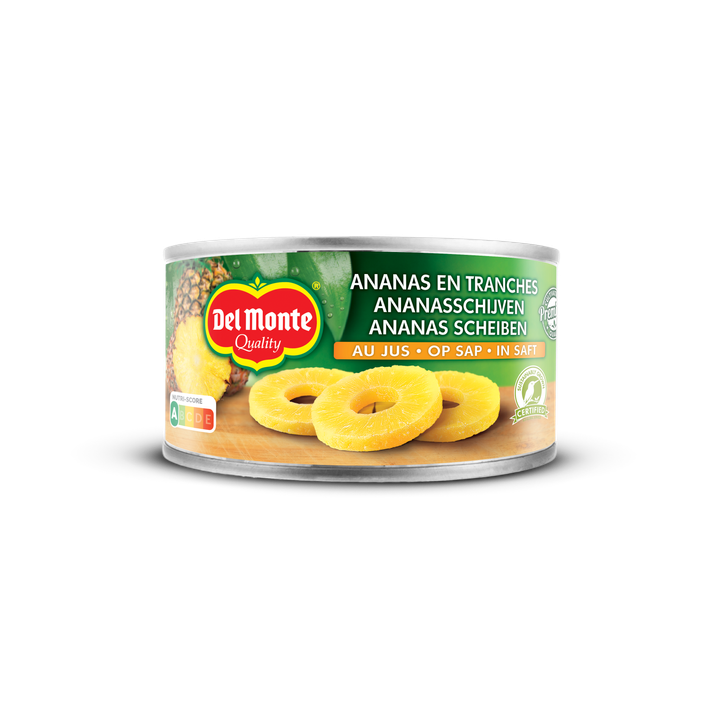 Del Monte Ananasschijven op Sap 220 g