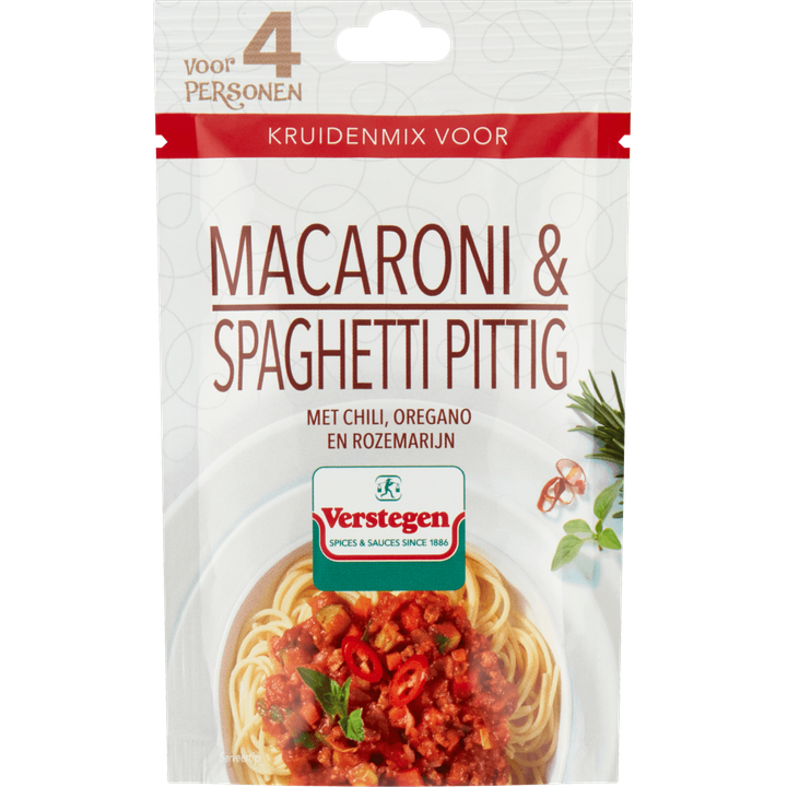 Verstegen Kruidenmix voor Macaroni & Spaghetti Pittig 30 g