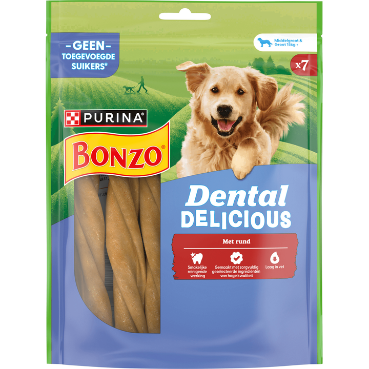 Bonzo Snacks Dental Delicious Medium Rund 200g