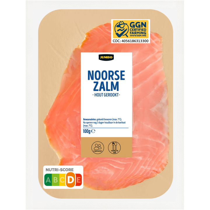 Jumbo Noorse Zalm Hout Gerookt 100 g