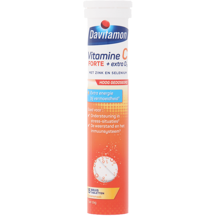 Davitamon Vitamine C Forte bruistabletten, 15 stuks