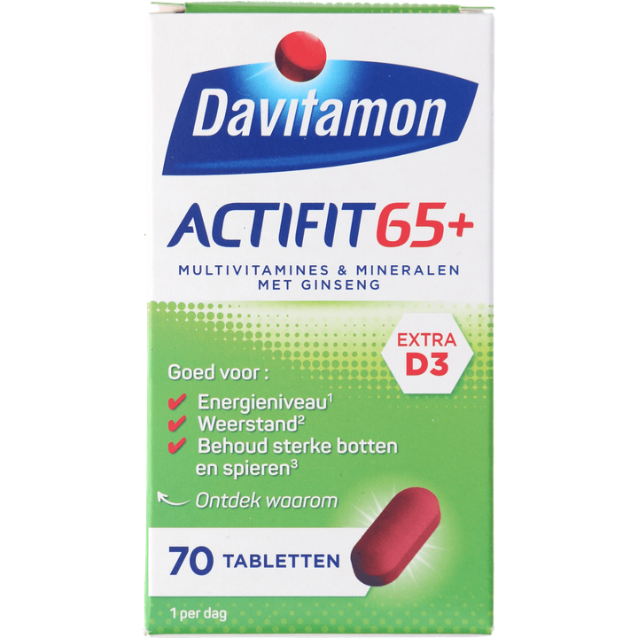 Davitamon Actifit 65+ tabletten, 70 stuks
