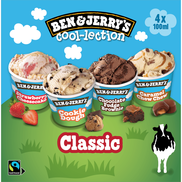 Ben & Jerry's IJs Mix The Classic Cool-lection 4 x 100ml 400ml