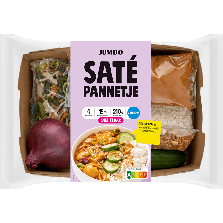 Satépannetje Gesneden Verspakket 4 Personen