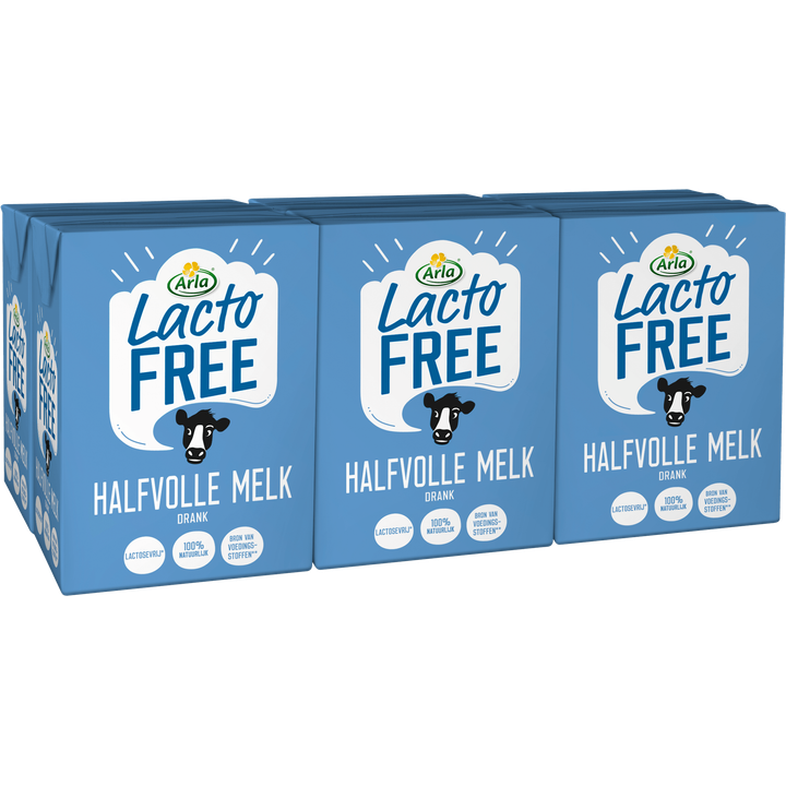 Arla Lactofree houdbare halfvolle melk lactosevrij 6x 200ml