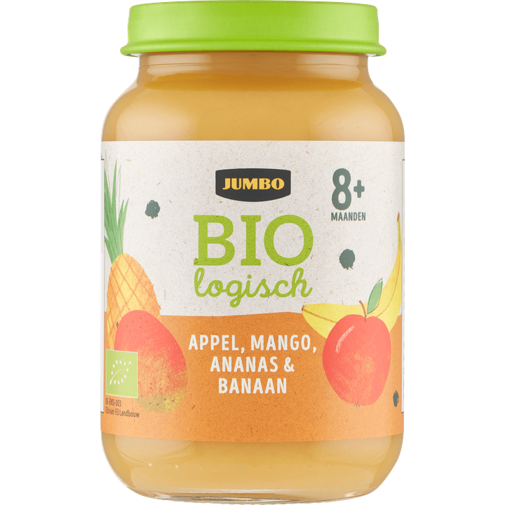 Babyvoeding Biologisch Appel, Mango, Ananas & Banaan 8+ Maanden