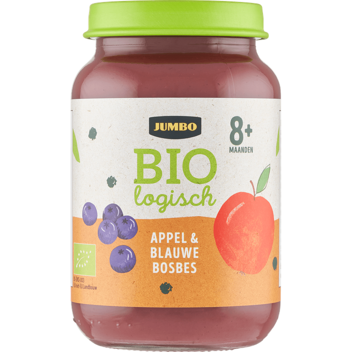 Babyvoeding Biologisch Appel & Blauwe Bosbes 8+ Maanden