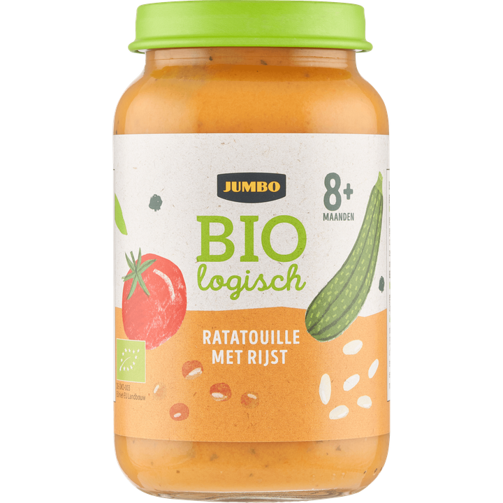 Babyvoeding Biologisch Ratatouille met Rijst 8+ Maanden
