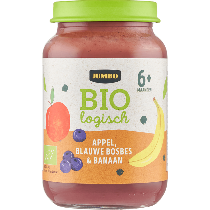Babyvoeding Biologisch Appel, Blauwe Bosbes & Banaan 6+ Maanden