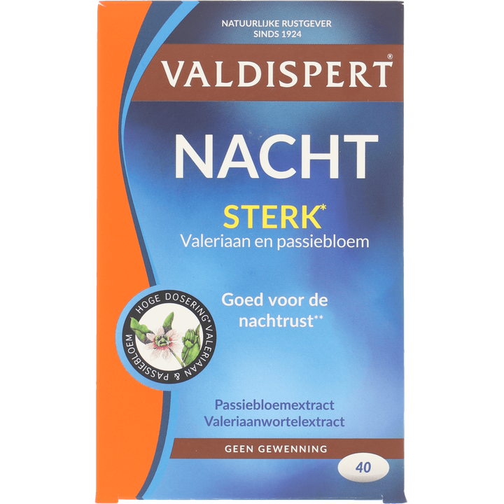 Valdispert Nacht Extra Sterk tabletten voor de nachtrust, 40 stuks