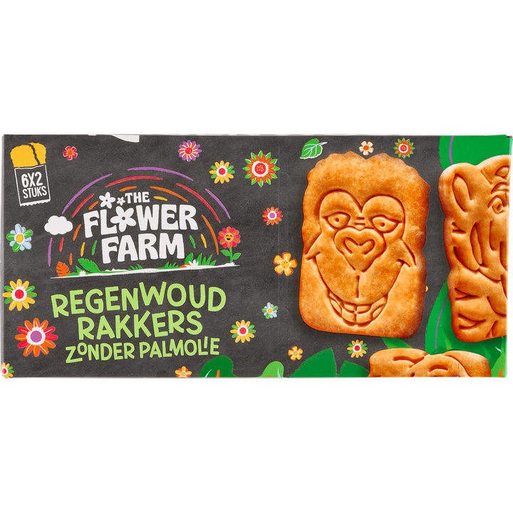 The Flower Farm Regenwoud Rakkers Zonder Palmolie 12 Stuks 175 g