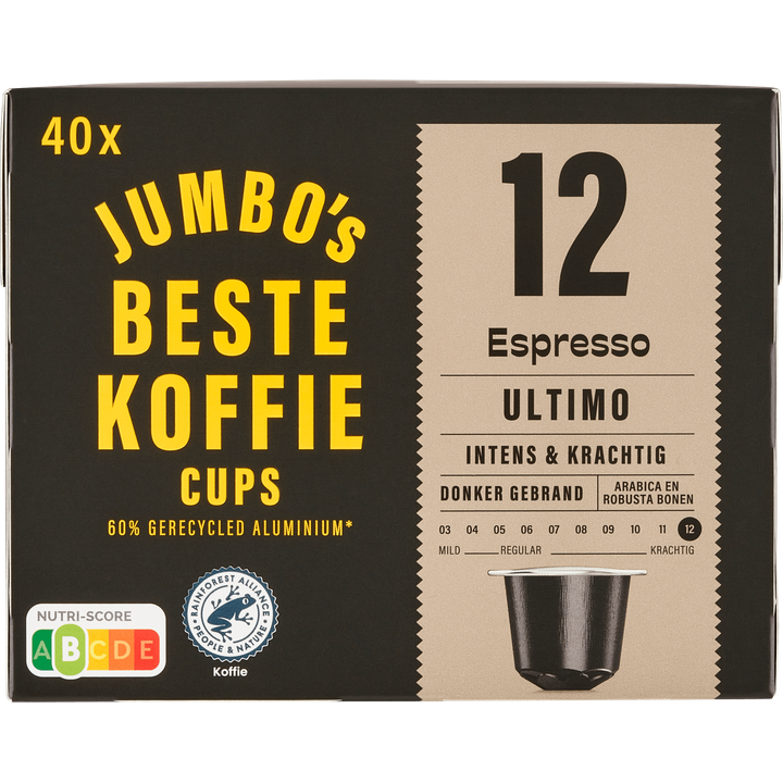 Jumbo's Espresso Ultimo Koffiecups 40 Stuks