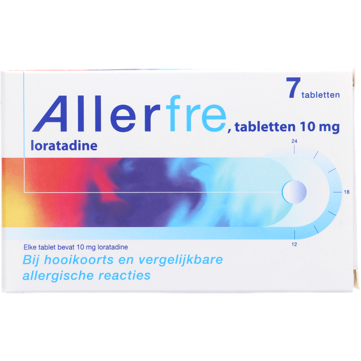 Allerfre Tabletten bij hooikoorts of allergie 10mg, 7 stuks
