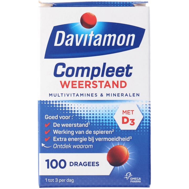 Davitamon Compleet weerstand dragees, 100 stuks