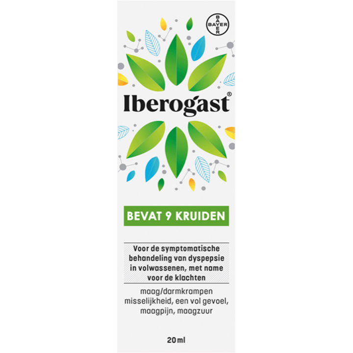 Iberogast Vloeistof voor Oraal Gebruik Bevat 9 Kruiden 20 ml