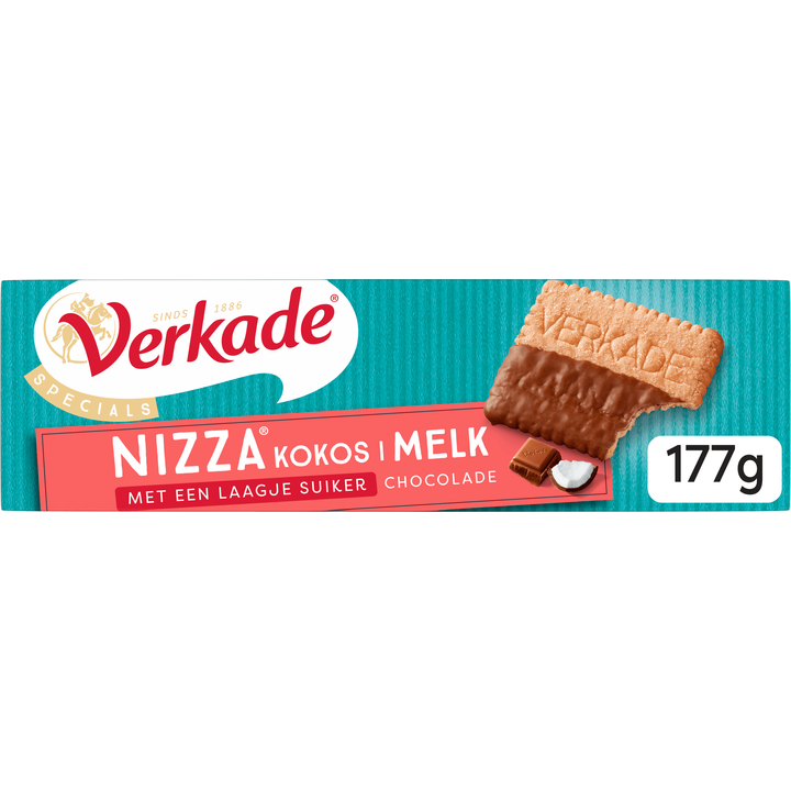 Verkade Specials Nizza Kokos | Melkchocolade 177 g