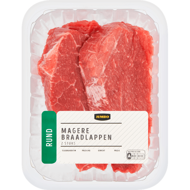Rund Magere Braadlappen 2 Stuks ca