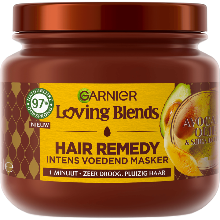 Garnier Hair Remedy Loving Blends Intens Voedend Masker Avocado Olie & Shea Boter 340 ml