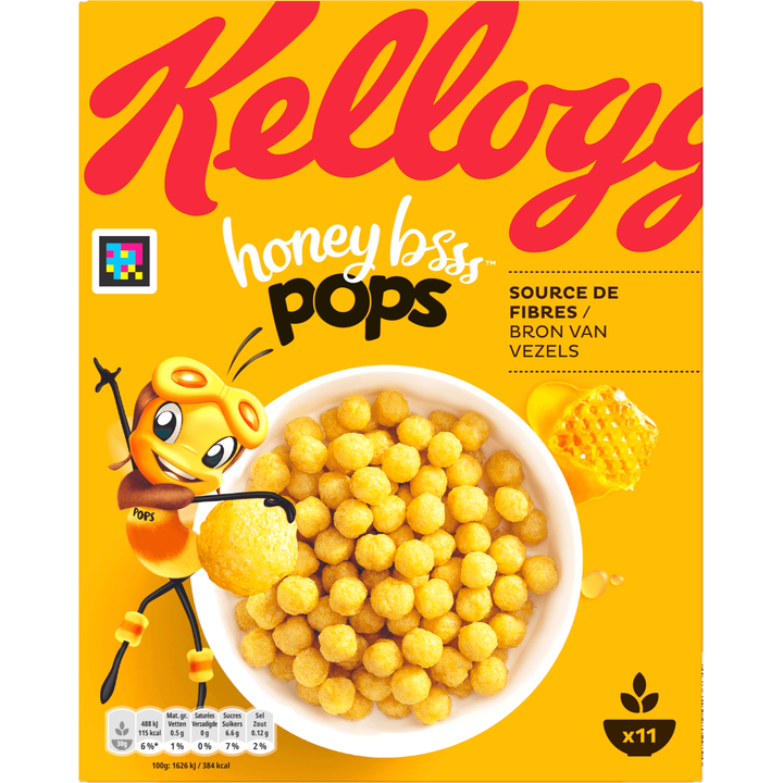 Kellogg's Honey Pops ontbijtgranen 330 g