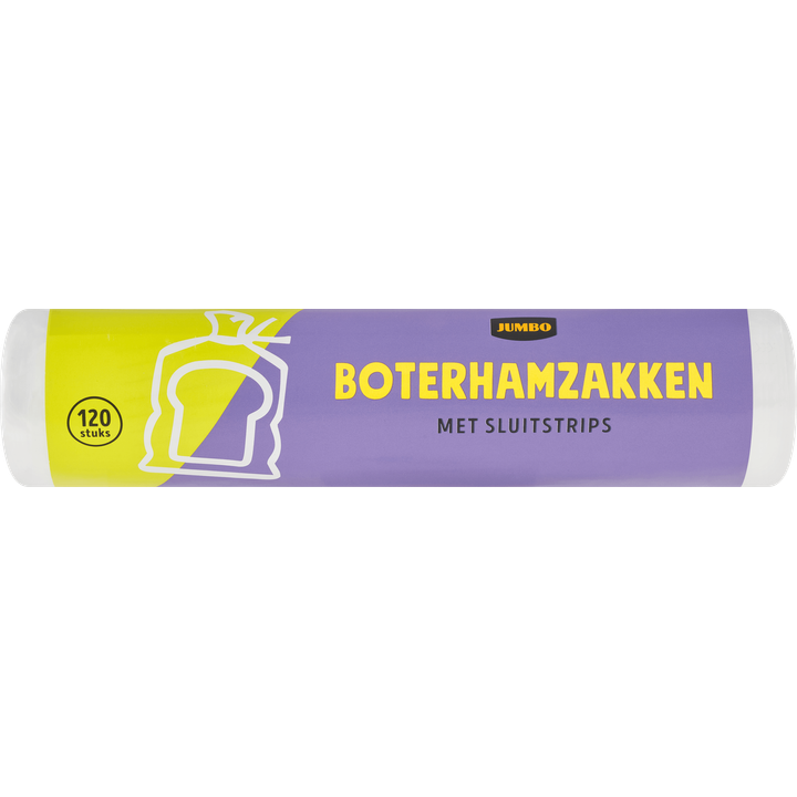 Boterhamzakken met Sluitstrips 120 Stuks