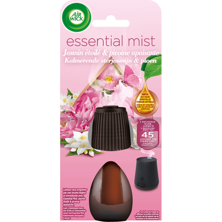 Air Wick Essential Mist Kalmerende Sterjasmijn & Pioen Navulling 20 ml
