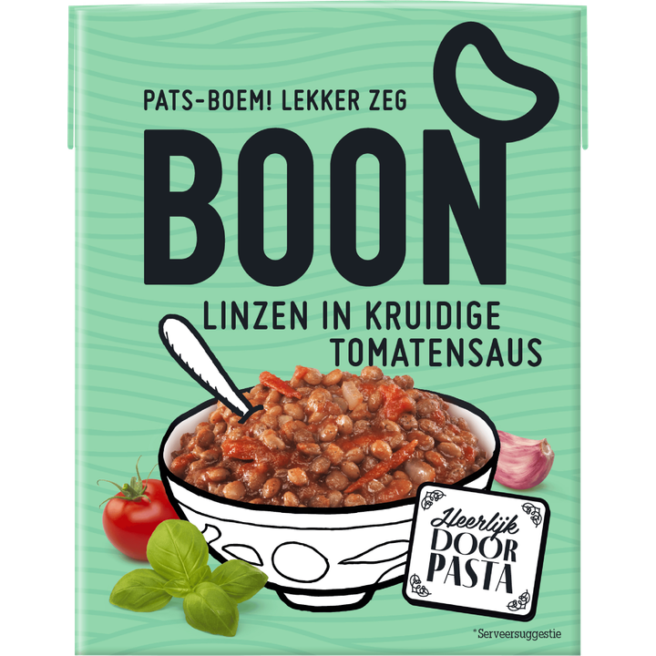 Boon Linzen in Kruidige Tomatensaus 380 g