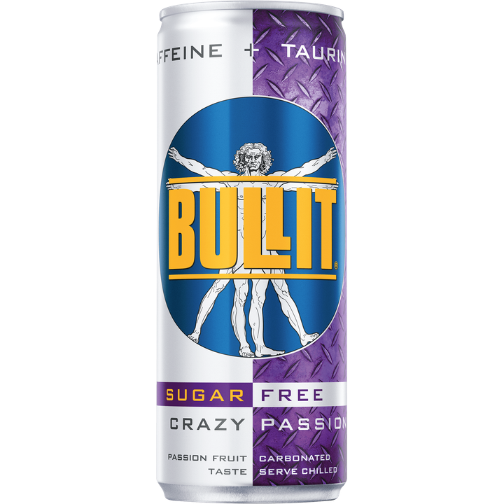 Bullit Energy Drink Suikervrij Crazy Passion 250ml