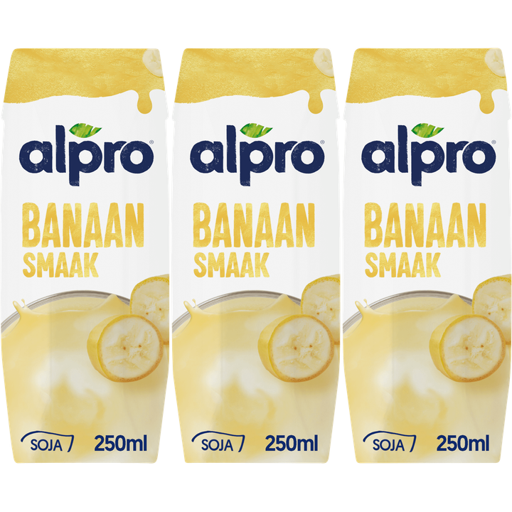 Alpro Sojadrink Banaan Houdbaar 3 x 250 ml