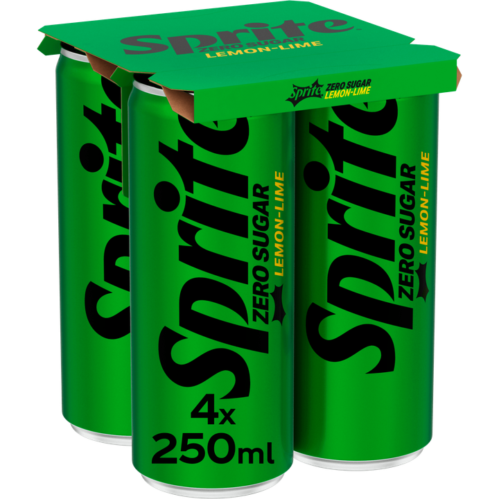 Sprite Zero Sugar Lemon-Lime 4 x 250 ml