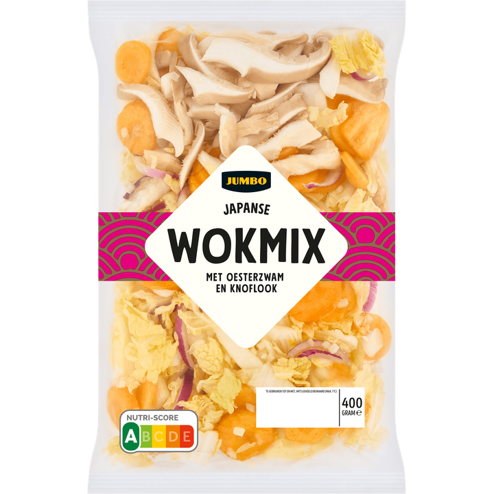 Japanse Wokmix met Oesterzwam en Knoflook