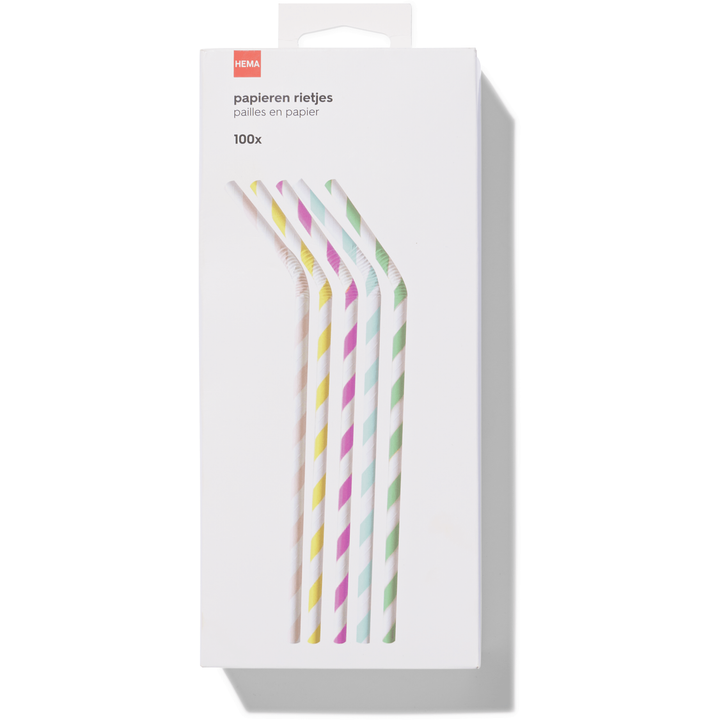 Papieren Rietjes 100 Stuks