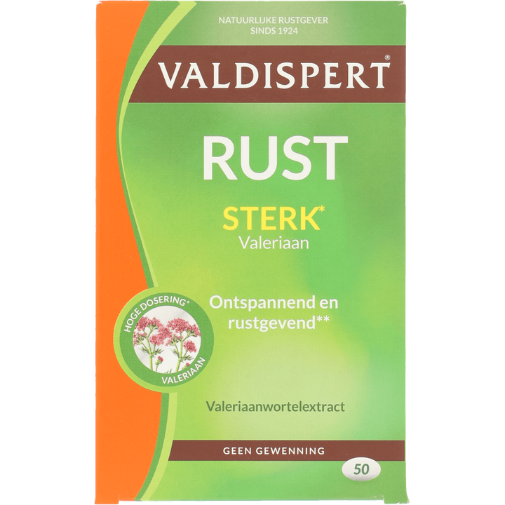 Valdispert Rust extra sterk dragees, 50 stuks 
