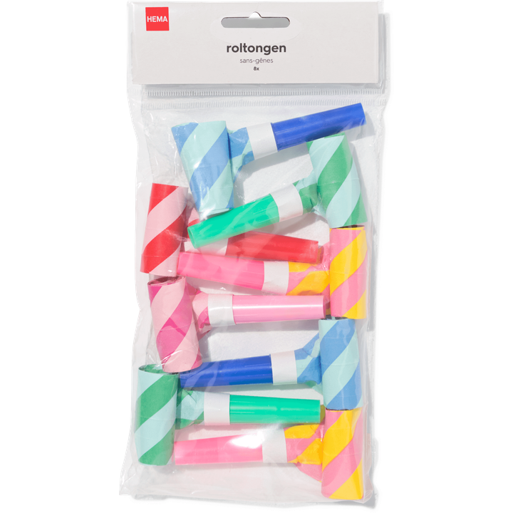 Roltongen Kleur 8 Stuks