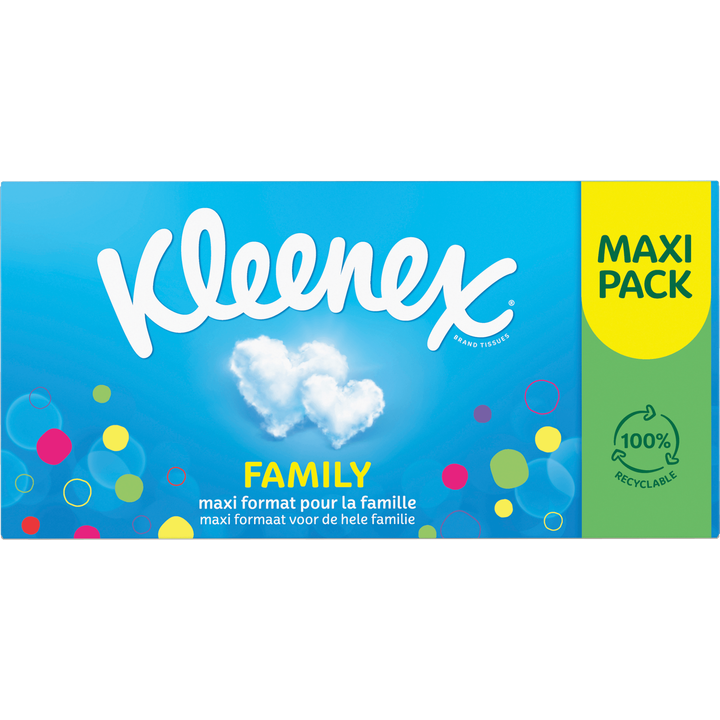 Kleenex Family Tissues 3-Laags Maxi Pack 128 Stuks