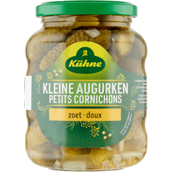 Kühne Kleine Augurken Zoet 330 g