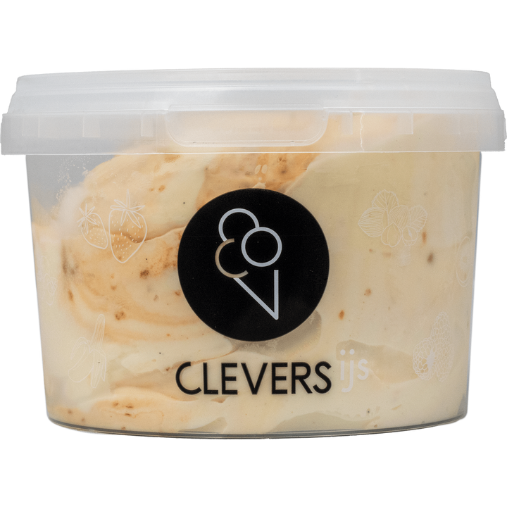 Clevers IJs Vanille Karamelzeezout 500ML