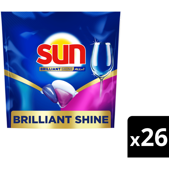 Sun Brilliant Shine Vaatwascapsules All-in 1 26 capsules