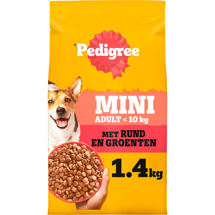Pedigree Adult - Hondenbrokken - Rund en Groenten Hondenvoer - 1.4kg