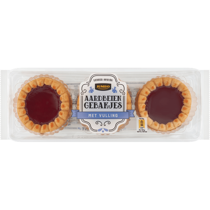 Aardbeiengebakjes met Vulling
