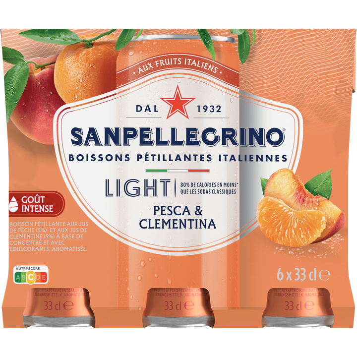 Sanpellegrino Pesca & Clementina Light 6x33cl
