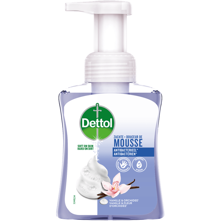 Dettol Zachte Mousse Vanille & Orchidee 250 ml