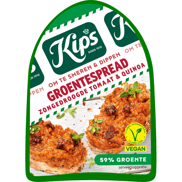 Kips Groentespread Zongedroogde Tomaat 125g