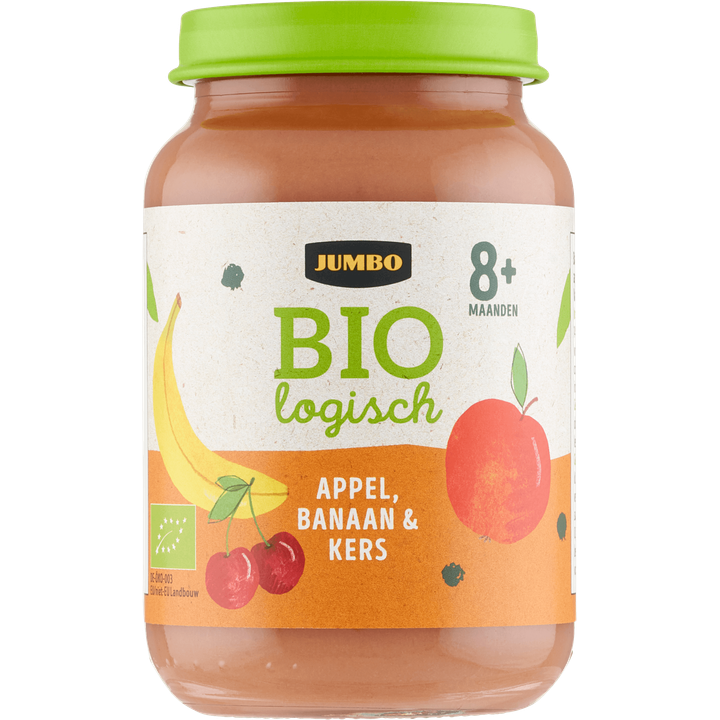 Biologisch Babyvoeding Appel, Banaan & Kers 8+ Maanden