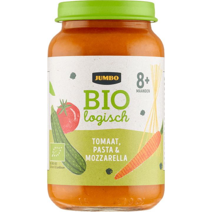 Biologisch Babyvoeding Tomaat, Pasta & Mozzarella 8+ Maanden