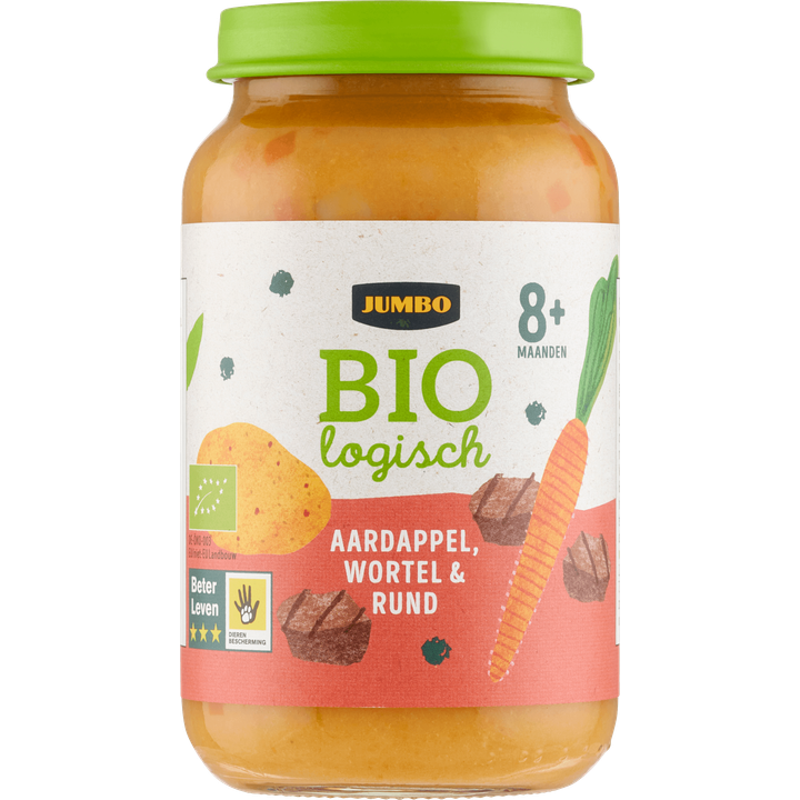 Biologisch Babyvoeding Aardappel, Wortel & Rund 8+ Maanden