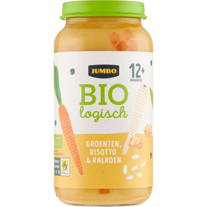 Biologisch Babyvoeding Groenten Risotto & Kalkoen 12+ Maanden